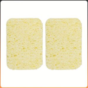 10pcs. Natural High-density Wood Pulp Dishcloth. Cleaning Sponge. Scouring Pad For Household Cleaning. Dishwashing Sponge. Premium Kitchen Sponge. Durable Non-scratch Sponge Wipe. Super Absorbent. Cleaning Supplies. Cleaning Tool