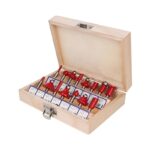 15pcs 1u002F4 Carbide Shank Wood Router Set – Perfect for Woodworking. Trimming. Forming & Milling!