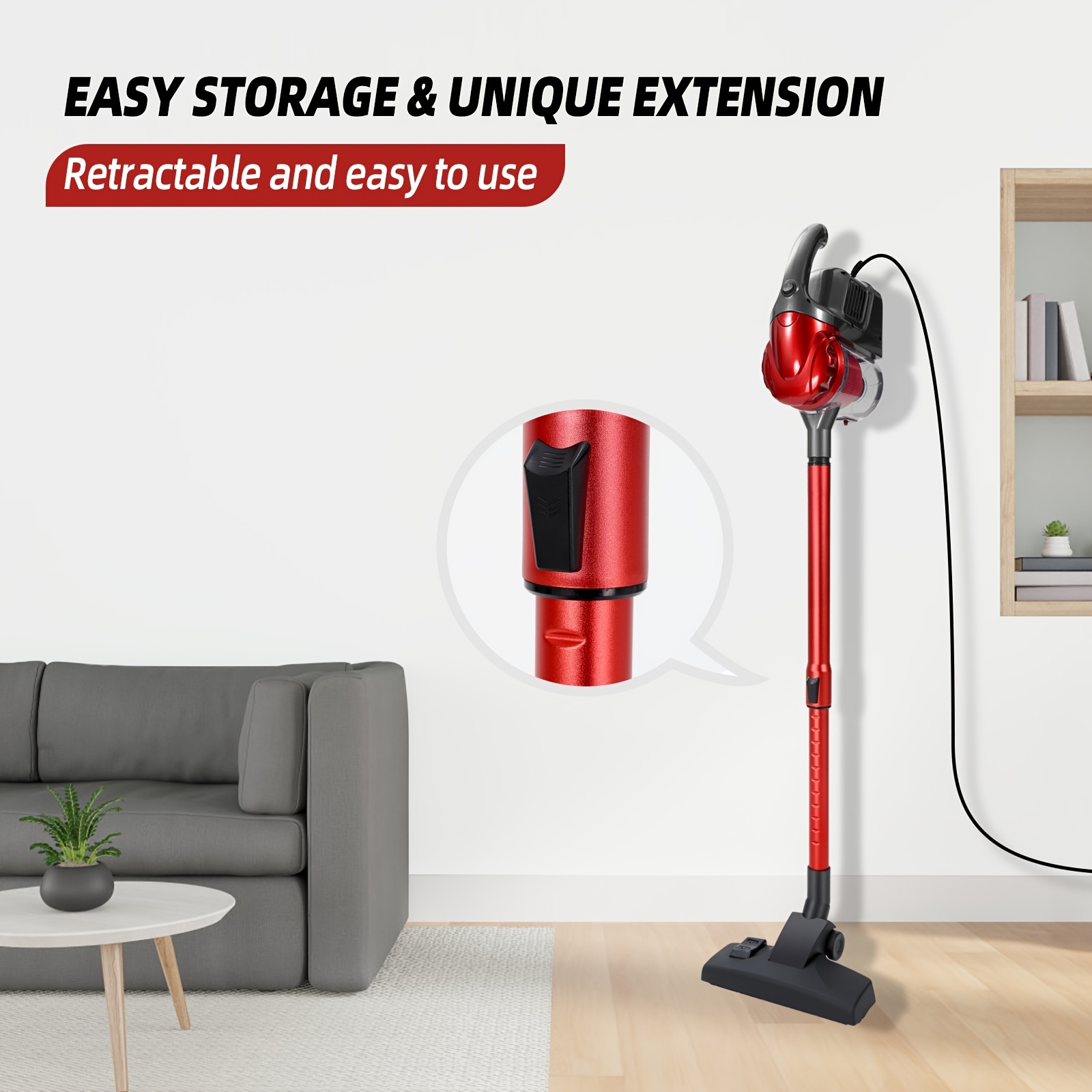1pc multifunctional corded vacuum cleaner. Portable Handheld Vacuum Cleaner – Effortlessly Clean Your Home with Plug-in Power and Convenient Design - Image 2