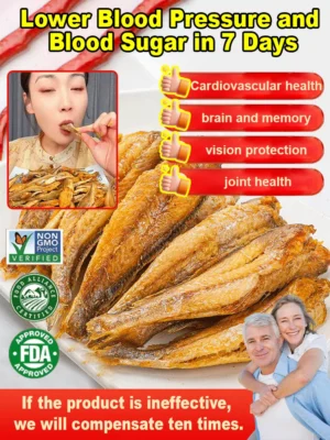 High-protein ready-to-eat deep-sea fish crisps