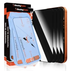 Military-Grade Privacy Screen Protector with Ultra-easy Install Box