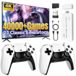 NEW Upgraded Retro Game Stick with 40,000+ Games 26 Emulators 4K HDMI Output Plug and Play Wireless Controller for TV Monitor Video Gamepad Console