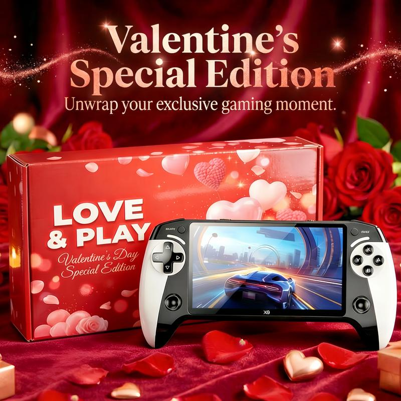 Portable Retro Game Console, 5.5-Inch Large Screen, 10 Emulator Support, Ultra HD Graphics Handheld Game Console, Ideal Gift for Birthdays, Father’s Day & Christmas