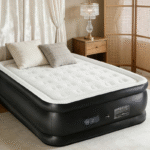 Inflatable Mattress Airbed with Built-in High Capacity Pump, Double Height, Non-Slip Bottom Design, Weight Capacity 660 lbs Air Bed for Home, Camping