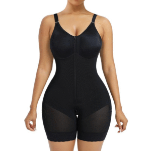 Women’s  Fajas Colombianas shapewear  Tummy Control Butt Lifter Shaper with Zipper Crotch detachable shoulder strap