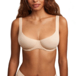 Women's Unlined Balconette Bra No Padded Underwire Supportive Plus Size Smooth Scoop Neck