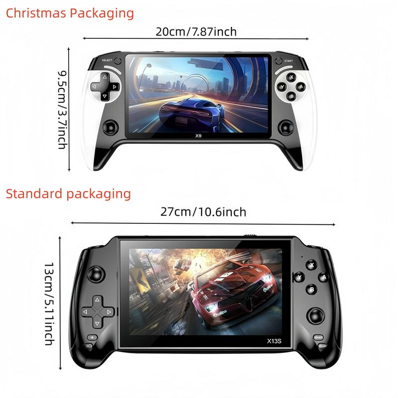 Portable Retro Game Console, 5.5-Inch Large Screen, 10 Emulator Support, Ultra HD Graphics Handheld Game Console, Ideal Gift for Birthdays, Father’s Day & Christmas - Image 3