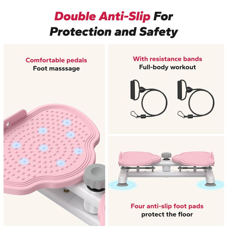 Waist Twist Machine Toned Abs Waist Twister Can Stand with Feet Apart Double Non-slip No Noise Use Exercise Equipment Abdominal Roller Workout - Image 3