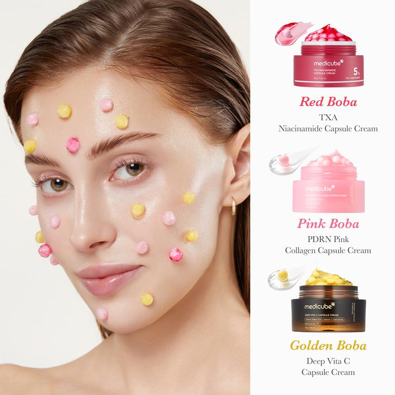 Mix & Match Boba Cream Set | Tiktok Viral Capsule Creams for Uneven Skin Tone, Glow Hydration, Korean Skincare, K-beauty - Image 3