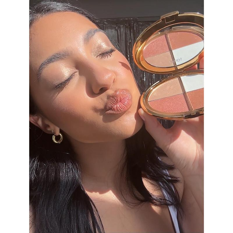 Glow wardrobe eye & cheek palette - eyeshadow and highlighter makeup - Image 4