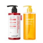 Smooth & Clear Body Care Set | Hypochlorous Acid Body Peel Shot, Kojic Acid Turmeric Body Wash, Toner Pad, Toner, Mist | Exfoliating for Dead Skin Cells & Excess Sebum & Clearing for After Spots, Texture & Uneven Skin Tone | K-Beauty