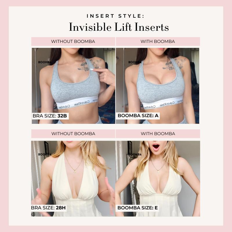 Invisible Lift - Patented Sticky Fashion Bra Inserts Prevents Nipple Slips No Sewing Required Low Cut Tops Womenswear - Image 5
