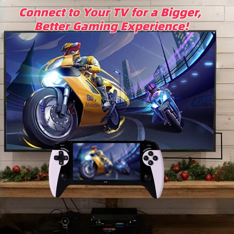 Portable Retro Game Console, 5.5-Inch Large Screen, 10 Emulator Support, Ultra HD Graphics Handheld Game Console, Ideal Gift for Birthdays, Father’s Day & Christmas - Image 5