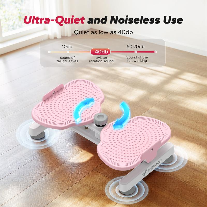 Waist Twist Machine Toned Abs Waist Twister Can Stand with Feet Apart Double Non-slip No Noise Use Exercise Equipment Abdominal Roller Workout - Image 6