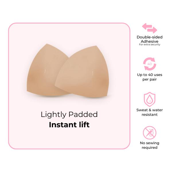 Invisible Lift - Patented Sticky Fashion Bra Inserts Prevents Nipple Slips No Sewing Required Low Cut Tops Womenswear - Image 6