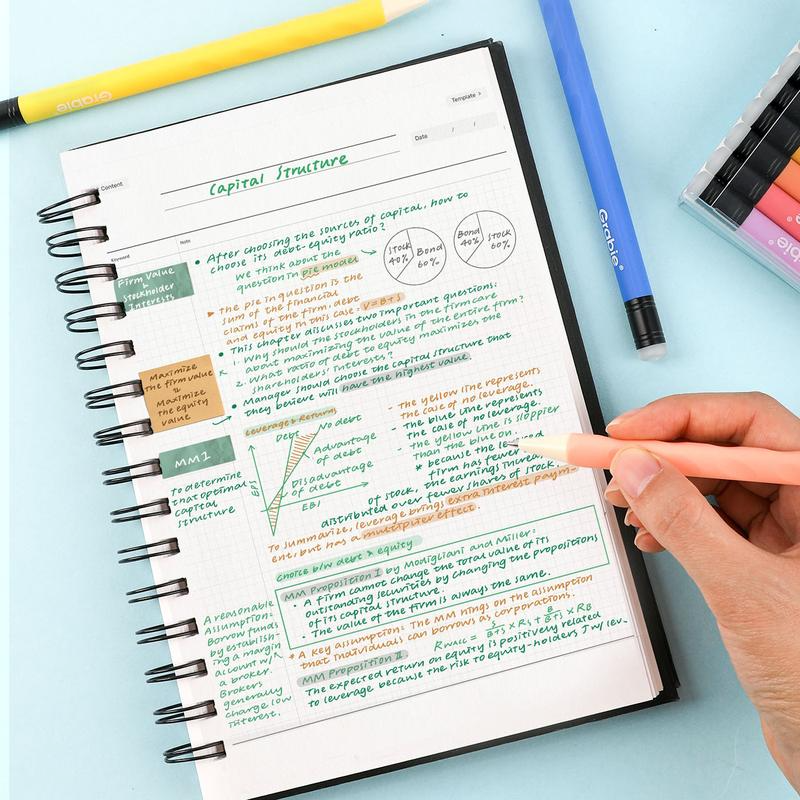 Erasable Gel Pen Set Medium Point Pens with Eraser for Everyday Use & Educational Purposes, for Planner, Students, Teachers, Nurses and Artists, Magical Pen, Gift for Valentines's Day - Image 6