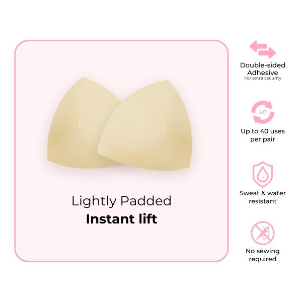 Invisible Lift - Patented Sticky Fashion Bra Inserts Prevents Nipple Slips No Sewing Required Low Cut Tops Womenswear - Image 7