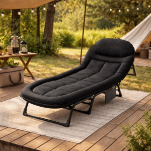 Camping Cot for Adults, 6 Angle Adjustable Folding Camping Bed with Mattress, Foldable Camping Bed for Camp, Office, Outdoor, Lightweight Camping Cot with Carry Bag Supports 450 lbs