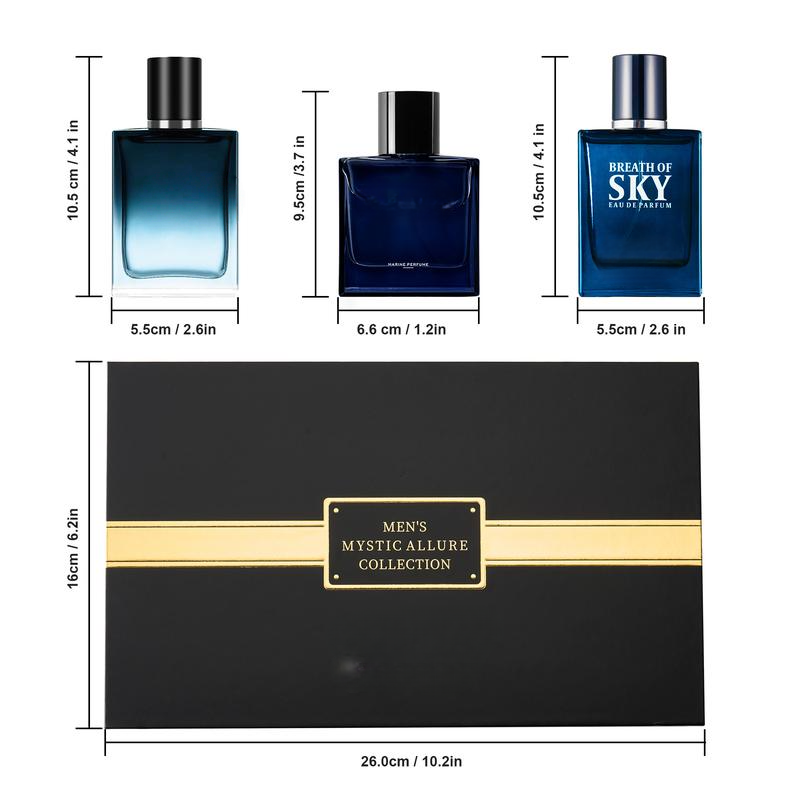 Men's Mysterious Charm Fragrance Set - Cologne Gift Box, long-lasting scent, subtle and elegant fragrance, suitable for any occasion. - Image 6