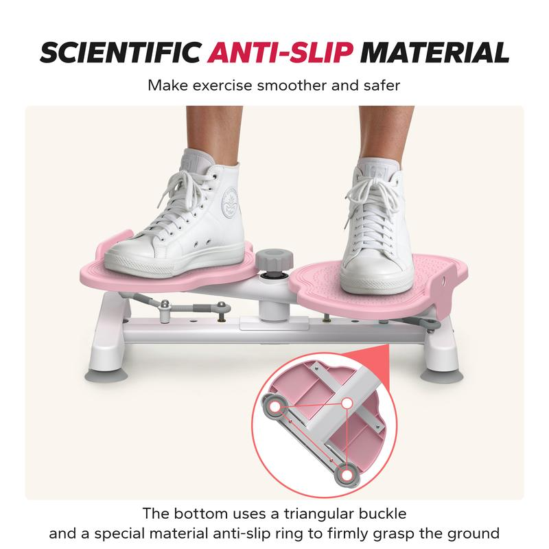 Waist Twist Machine Toned Abs Waist Twister Can Stand with Feet Apart Double Non-slip No Noise Use Exercise Equipment Abdominal Roller Workout - Image 8