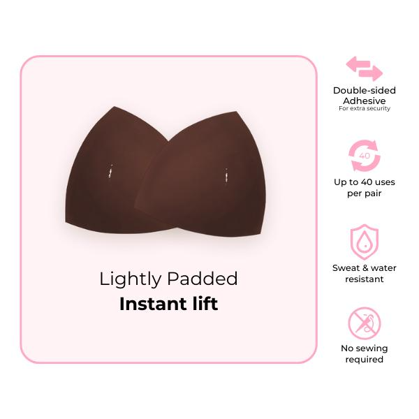 Invisible Lift - Patented Sticky Fashion Bra Inserts Prevents Nipple Slips No Sewing Required Low Cut Tops Womenswear - Image 9