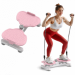Waist Twist Machine Toned Abs Waist Twister Can Stand with Feet Apart Double Non-slip No Noise Use Exercise Equipment Abdominal Roller Workout
