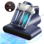 Mattress Vacuum Cleaner for Dust Mites Removal, Bed Vacuum with UV-C Light & 149℉ Hot Air & Aroma Tablet & LED Display, Hyper Helix Motor&16Kpa Powerful Suction Double-Cup Handheld Vacuum Cleaner With HEPA Filter for Bed Couch Sofa
